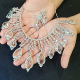 Stunning Clear Stones Necklace Set